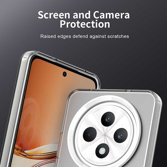 Techsuit Umschlag Rückseite Silikon Weiß (Oppo Reno12 F / FS)