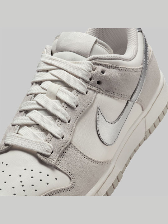Dunk Low Sneakers Silver Swoosh