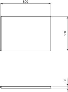 Πλαϊνή Ποδιά Ideal Standard I.life T479001 Λευκό Γυαλιστερό