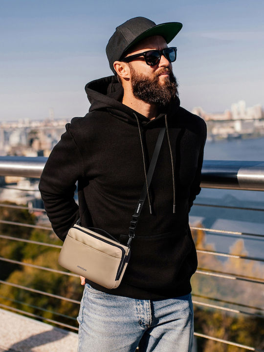 Geantă De Umăr / Tip Crossbody Bej Pentru Bărbați