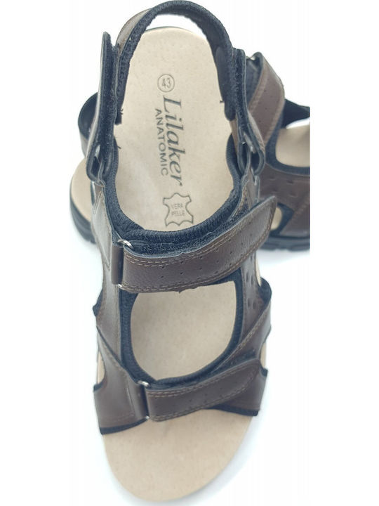 Herrensandalen in Braun Farbe