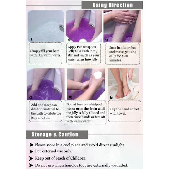 Set 2 Steps Hand & Foot Jelly Spa Bath Bathrani Mint + Eucalyptus