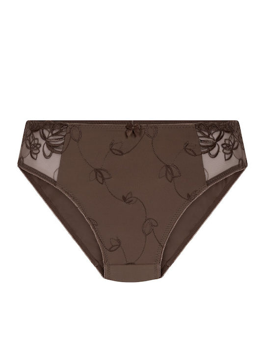 Rio Diva Γυναικείο Slip Καφέ