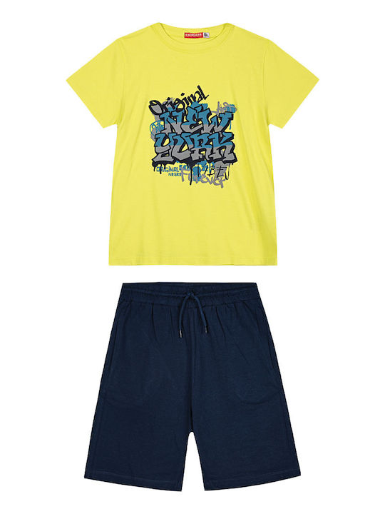 Kids' Set with Shorts Summer 2pcs Anthracite