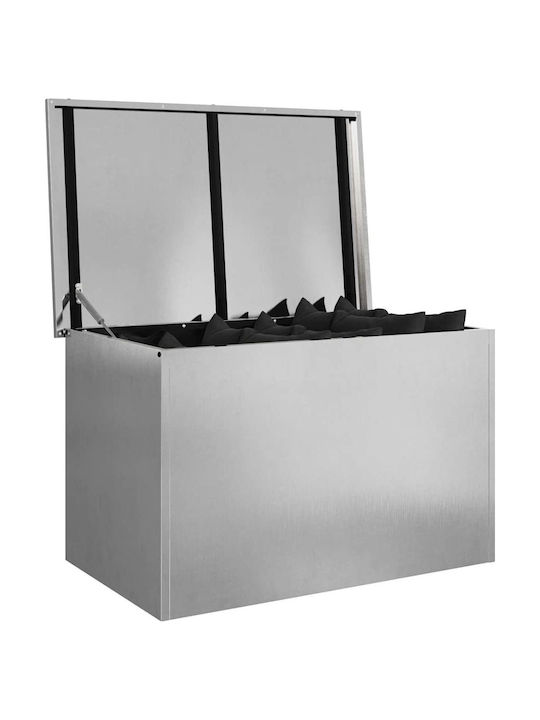 vidaXL Außenlagerbox Metall Silver L80xB50.5xH50cm