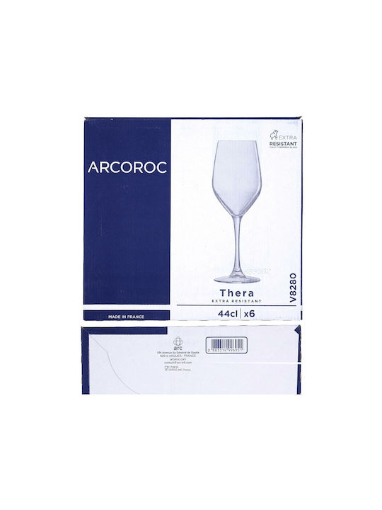Arcoroc Amelia Set Gläser für Weiß- und Rotwein aus Glas Mit Stiel 250ml 12Stück