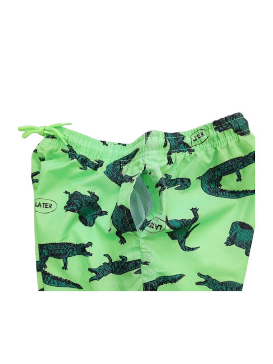 Yes!Do Kids Costum de baie pentru copii Pantaloni scurți de înot Lime