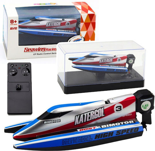 Lean Toys Ferngesteuertes Schnellboot Blau