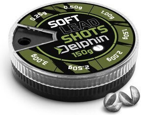 Delphin Greutăți de Echilibrare pentru Fir de Pescuit Soft 150 G 0.1 1.5 G Cutie Verde