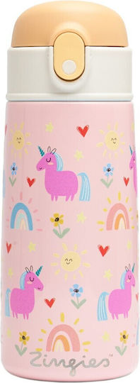 Zingies Tom Kinder Trinkflasche Mit Stroh 470ml 20 Oz Waldmuster