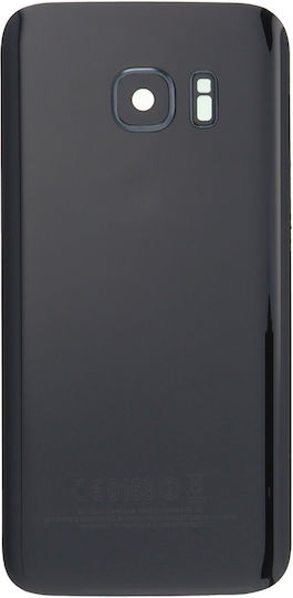 Samsung Galaxy S7 Battery Door Battery Door Adhesive Back Camera Lens Bezel Camera Lens Black OEM
