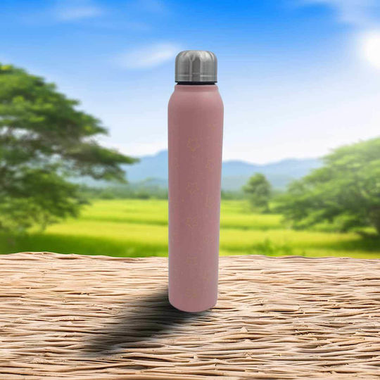 Uncle George Μπουκάλι Θερμός Ανοξείδωτο BPA Free 700ml Ροζ
