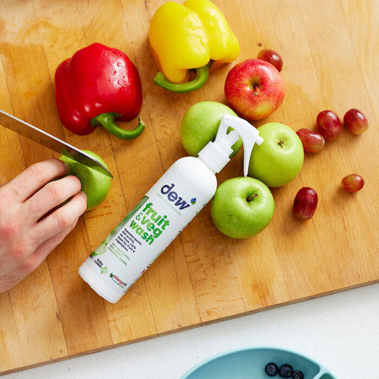 Dew Fruit & Veg Wash Дезинфекциращ Почистващ Спрей за Плодове и Зеленчуци Без Токсични Химикали 250ml