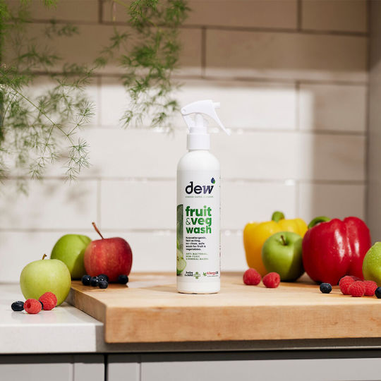 Dew Fruit & Veg Wash Дезинфекциращ Почистващ Спрей за Плодове и Зеленчуци Без Токсични Химикали 250ml