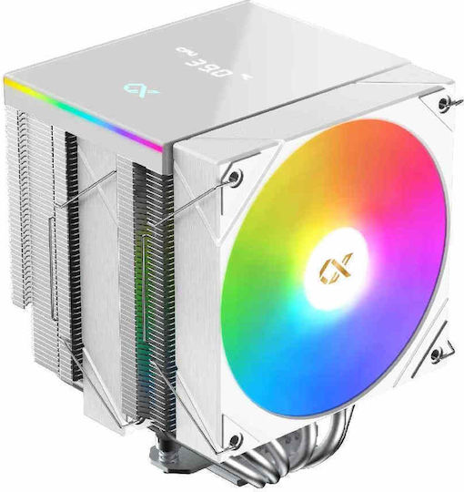 Xigmatek CPU Cooler for Socket AM4/AM5/1200/115x/1700 with RGB Lighting White
