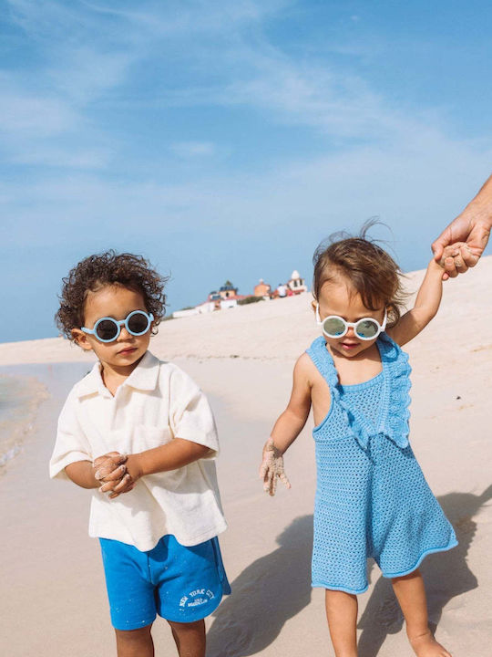 Olivio & Co Classic Round Baby Kids Sunglasses Blue For 0-18 Months