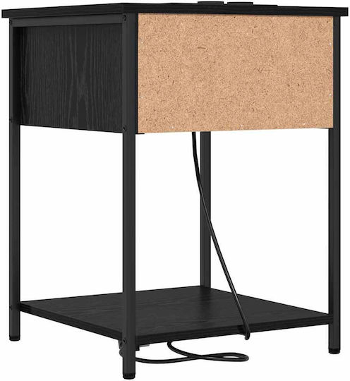 Nachttische Metall Black oak 2Stück 42x41x56cm