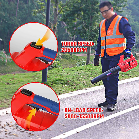 WorkPro Φυσητήρας Χειρός Μπαταρίας 20V Solo με Μέγιστη Ταχύτητα Αέρα 118.8km/h