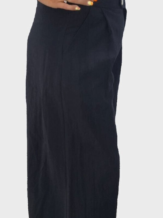 Damen Stoff Hose Black
