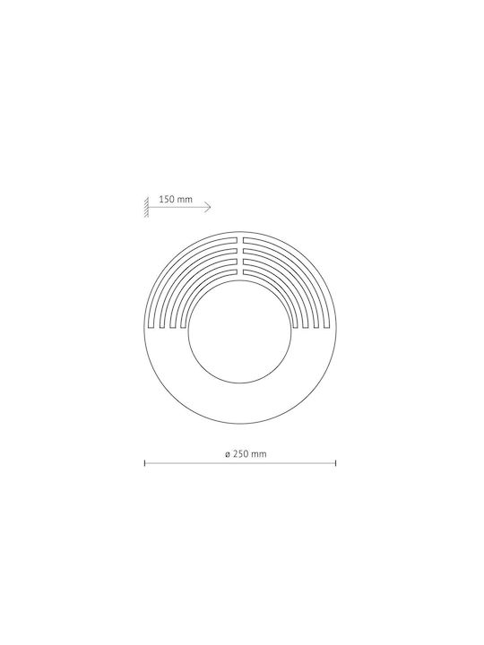 TK Lighting Μοντέρνο Φωτιστικό Τοίχου με Ντουί G9 Μπεζ