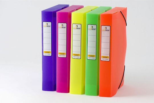 Fluo Cutie Pp Cu Elastic 25x35 5cm Violet