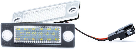 Einparts LED Светлини За Регистрационната Табела Seat Алхамбра Шкода Октавия Фолксваген Шаран 2004 2008 2 Бройки