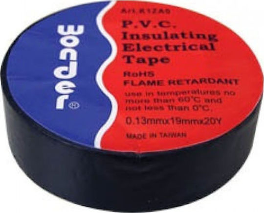 Eurolamp Insulation Tape 19mm x 20m Black Black