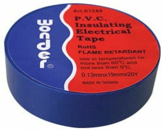 Eurolamp Insulation Tape 19mm x 20m PVC Narrow Blue Blue
