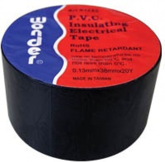 Wonder Insulation Tape 38mm x 20m PVC K1ZA0 Black Black