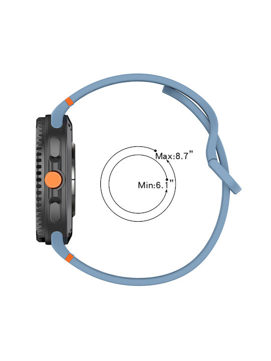 Techsuit Silikon Tragbares Band Grau (Samsung Galaxy Watch8 40mm, Watch8 44mm, Watch8 Classic)