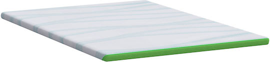 vidaXL Топ Матрак Свръхширок Полиестер 160x200x6см