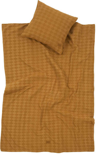 Nobodinoz Βρεφική Παπλωματοθήκη Mustard 100x140εκ.