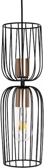 GloboStar Lavera Pendant Light Gold Grid with Socket E27 14x14x44cm