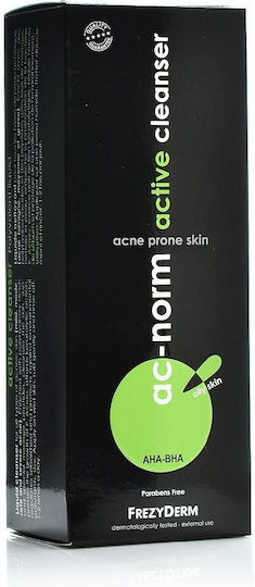 Frezyderm Ac-Norm Active Cleanser Течен Почистване Лице за Акнеична Кожа 200мл