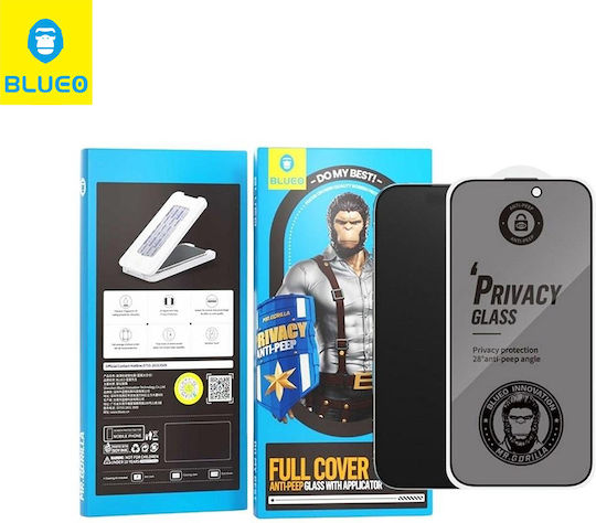 Blueo Tempered Glass Negru (iPhone 14 Pro Max)