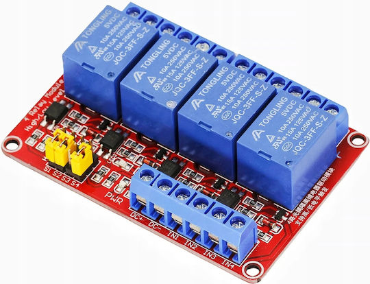 Ενότητα Ηλεκτρονόμων Rosfix 4 Καναλιών 5v H L 10a Arduino