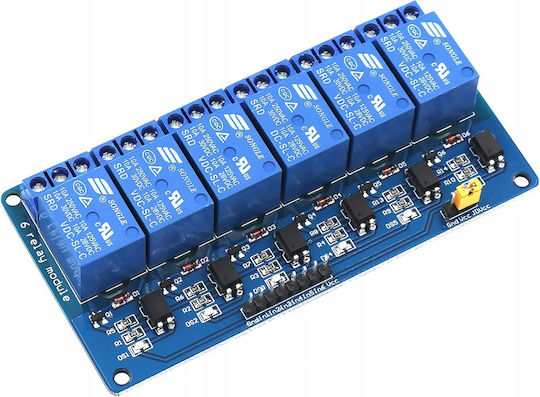 Ροσφίξ 6-κανάλι Modulo Ρελέ 12v Arduino