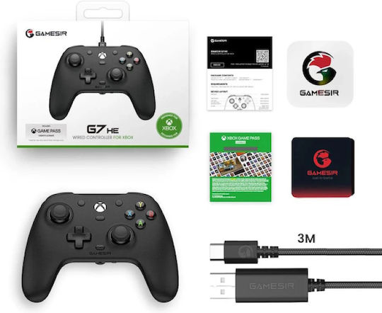 Gamesir G7 HE С кабел Геймпад за Компютър / Xbox One / Xbox Series Черен