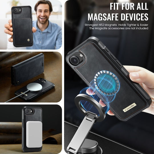Caseme Book Σιλικόνης Μαύρο (iPhone 17e / 16e)
