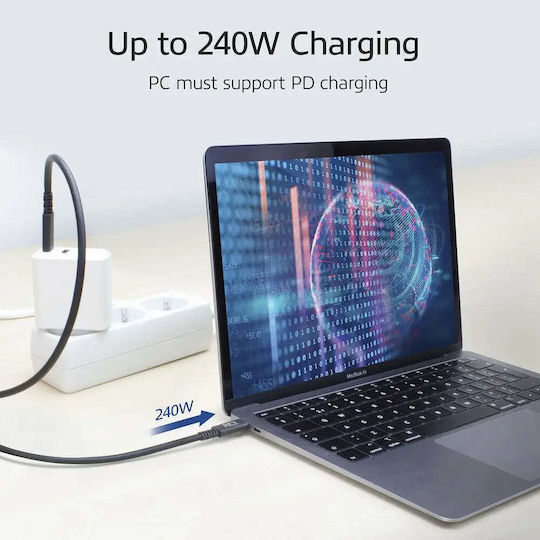 Act USB 4 Video Kabel USB-C männlich - USB-C 240W PD Schwarz 1m AC7431