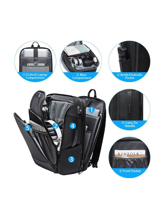 Bange Backpack Αδιάβροχο 45lt Μαύρο / Μαύρο / Μαύρο / Μαύρο