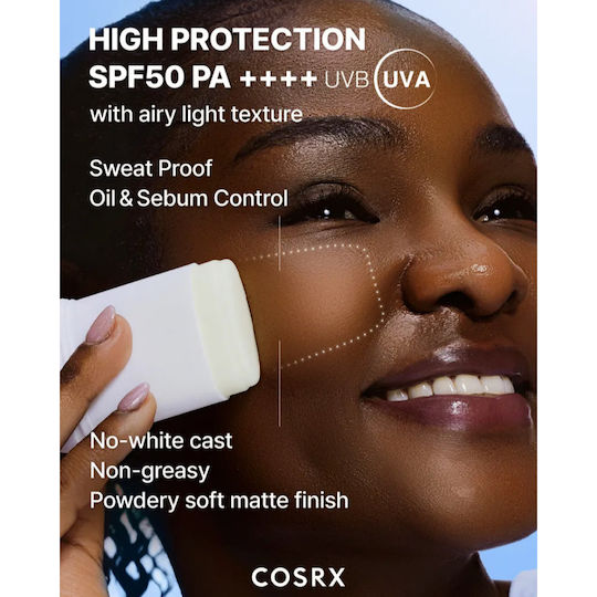 Cosrx Light Invisible Слънцезащитен Стик За Лице SPF50+ 19гр