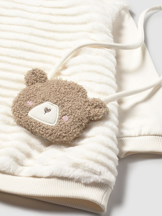 Mädchenkleid Langärmelig Set aus Mantel und Zubehör Makiyato