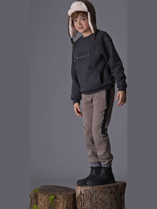 Kids Tracksuit Pants Brown