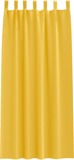 vidaXL Set Perdele cu Bretele Galbene 140x225cm