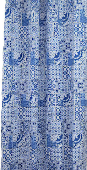 Decocraft Blue Pencil Pleat Curtain 140x270cm