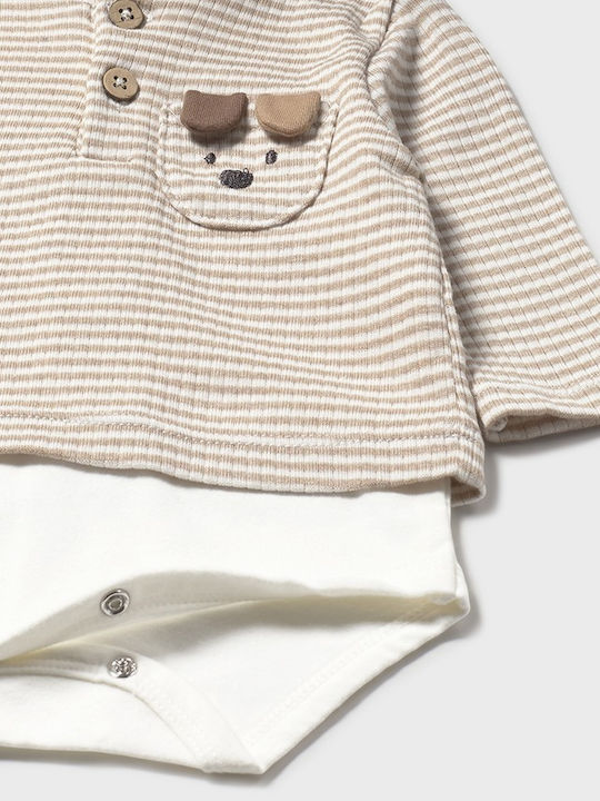 Mayoral Бебешко Боди Дълъг ръкав Beige