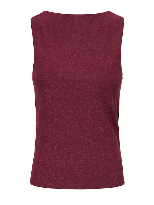 Women's Sleeveless Top Burgundy