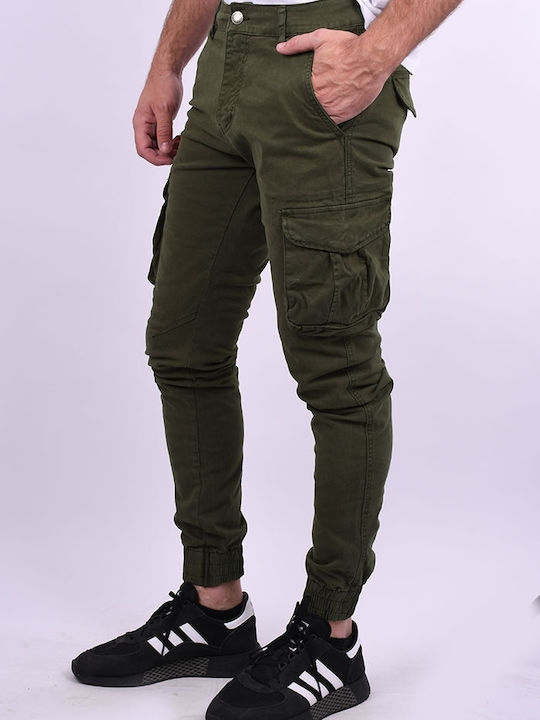 Trousers Cargo in Slim Fit Khaki