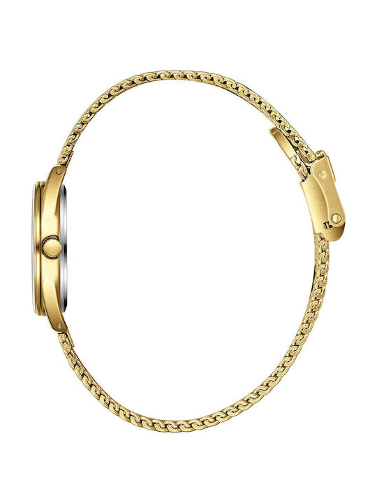 Women's Bracelet Watch 26mm Battery with Gold Stainless Steel Bracelet